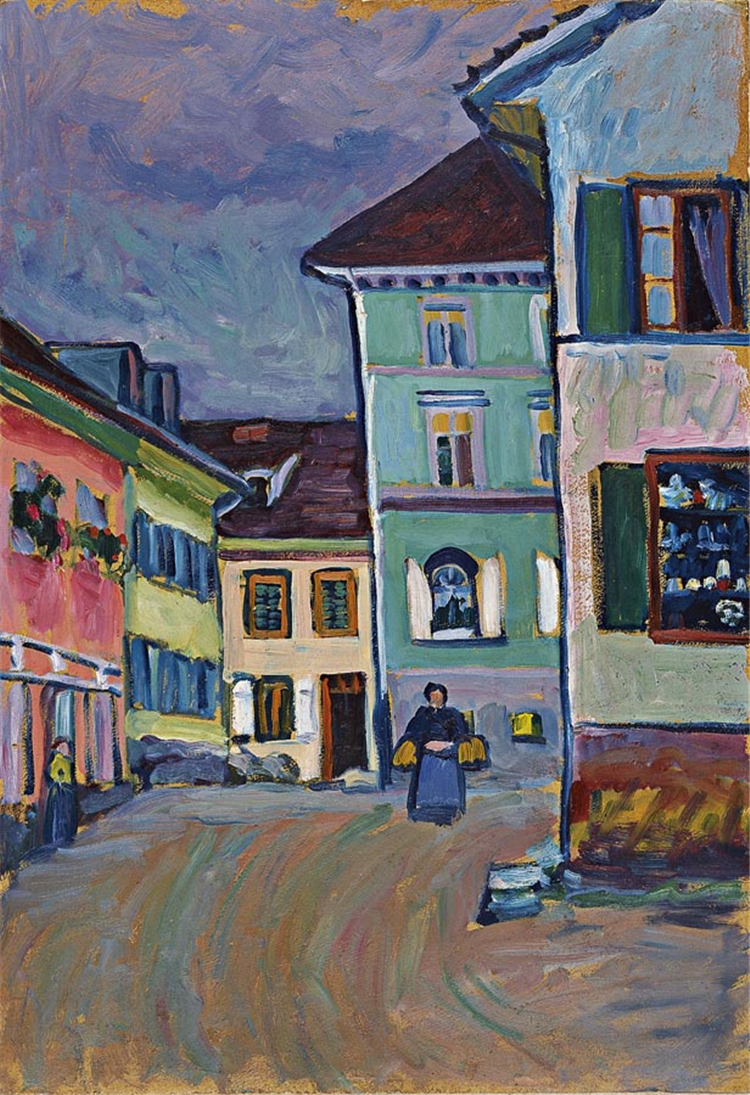 Murnau Top Of The Johannisstrasse 1908 Kandinsky Painting